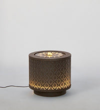 Fontana da Giardino Acciaio Nero Moderno da Esterno - ZENITH Colore: Marrone