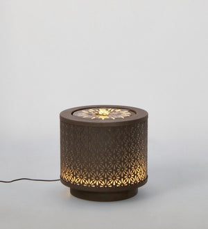 Fontana da Giardino Acciaio Nero Moderno da Esterno - ZENITH Colore: Marrone