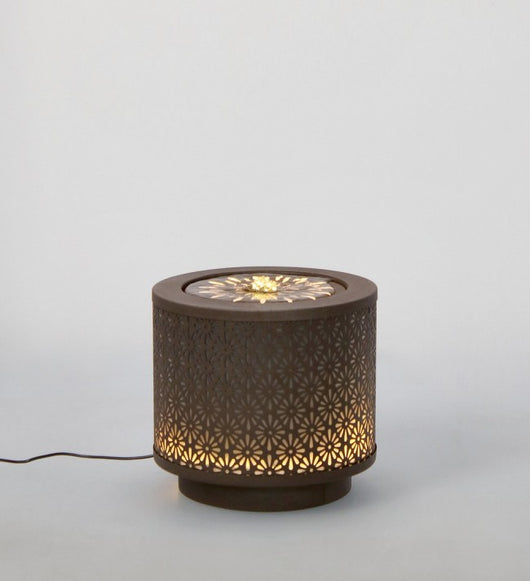 Fontana da Giardino Acciaio Nero Moderno da Esterno - ZENITH Colore: Marrone