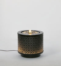 Fontana da Giardino Acciaio Nero Moderno da Esterno - ZENITH Colore: Nero