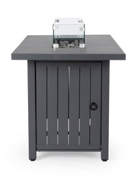 Camino a Gas Acciaio Grigio Moderno da Esterno 109x59 - NUVOLA