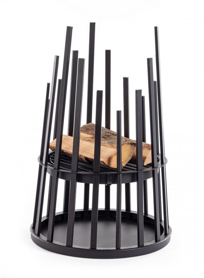 Braciere Acciaio Nero Moderno da Giardino 50xH70 - SOUTHLAND
