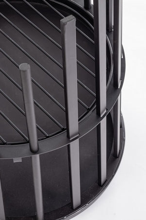 Braciere Acciaio Nero Moderno da Giardino 50xH70 - SOUTHLAND