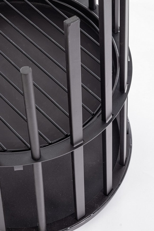 Braciere Acciaio Nero Moderno da Giardino 50xH70 - SOUTHLAND