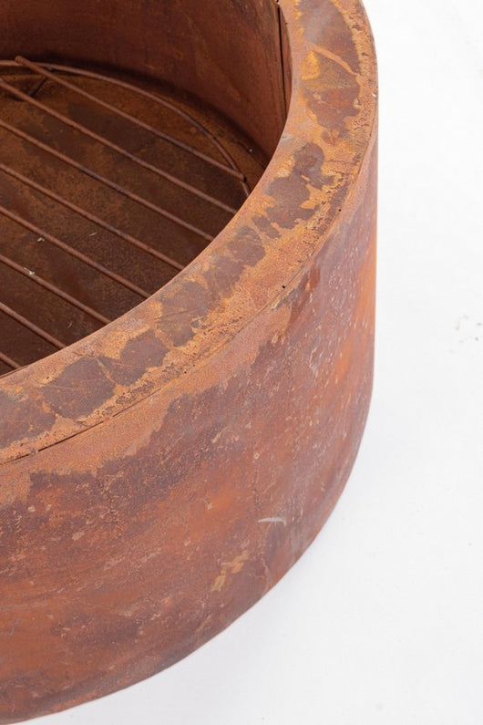 Braciere Acciaio Ruggine Industriale da Esterno 60 cm - FRONTIER Colore: Ruggine