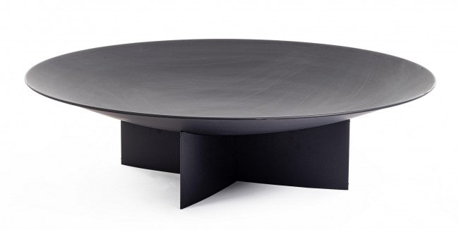 Braciere Acciaio Nero Moderno da Esterno - FRONTIER Dimensione: 100x100 cm, Colore: Nero