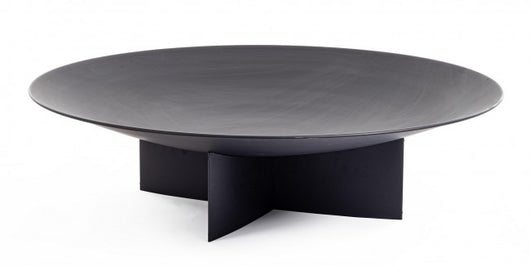 Braciere Acciaio Nero Moderno da Esterno - FRONTIER Dimensione: 100x100 cm, Colore: Nero
