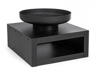 Braciere Acciaio Ruggine Industriale da Esterno 70x38H - VULCANO Colore: Nero