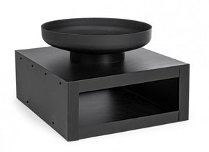 Braciere Acciaio Ruggine Industriale da Esterno 70x38H - VULCANO Colore: Nero