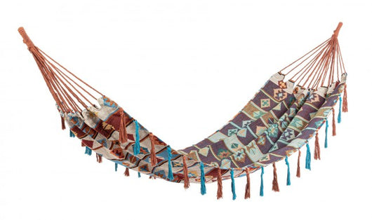 Amaca Cotone Multicolore Boho da Giardino 91x200cm - COSTA Colore: Beige