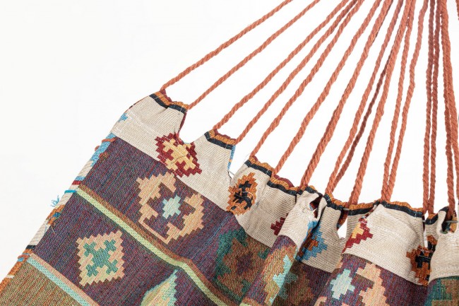 Amaca Cotone Multicolore Boho da Giardino 91x200cm - COSTA Colore: Beige