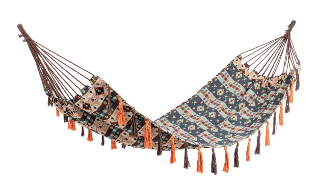 Amaca Cotone Multicolore Boho da Giardino 91x200cm - COSTA Colore: Beige