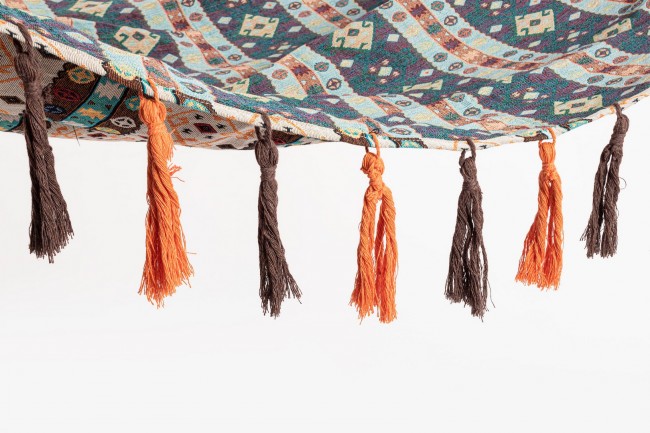 Amaca Cotone Multicolore Boho da Giardino 91x200cm - COSTA Colore: Beige