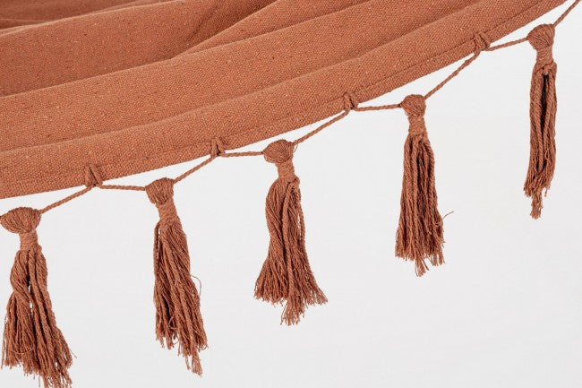 Amaca Cotone Verde Boho da Esterno 100x200 cm - SIERRA Colore: Rosso
