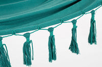 Amaca Cotone Verde Boho da Esterno 100x200 cm - SIERRA Colore: Turchese