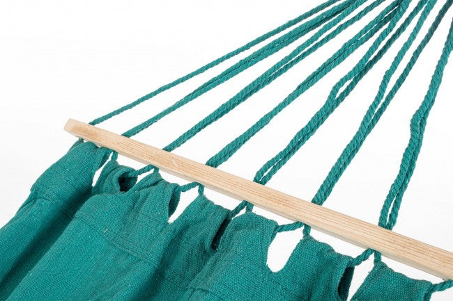 Amaca Cotone Verde Boho da Esterno 100x200 cm - SIERRA Colore: Turchese
