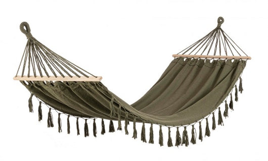 Amaca Cotone Verde Boho da Esterno 100x200 cm - SIERRA Colore: Verde