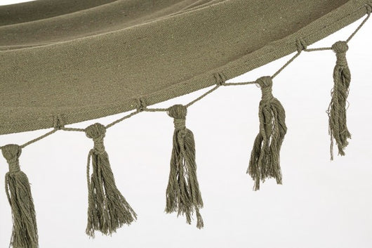 Amaca Cotone Verde Boho da Esterno 100x200 cm - SIERRA Colore: Verde