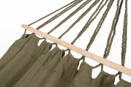 Amaca Cotone Verde Boho da Esterno 100x200 cm - SIERRA Colore: Verde