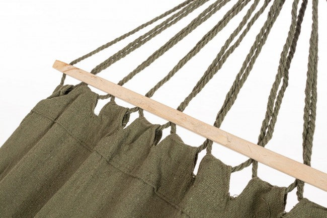 Amaca Cotone Verde Boho da Esterno 100x200 cm - SIERRA Colore: Verde