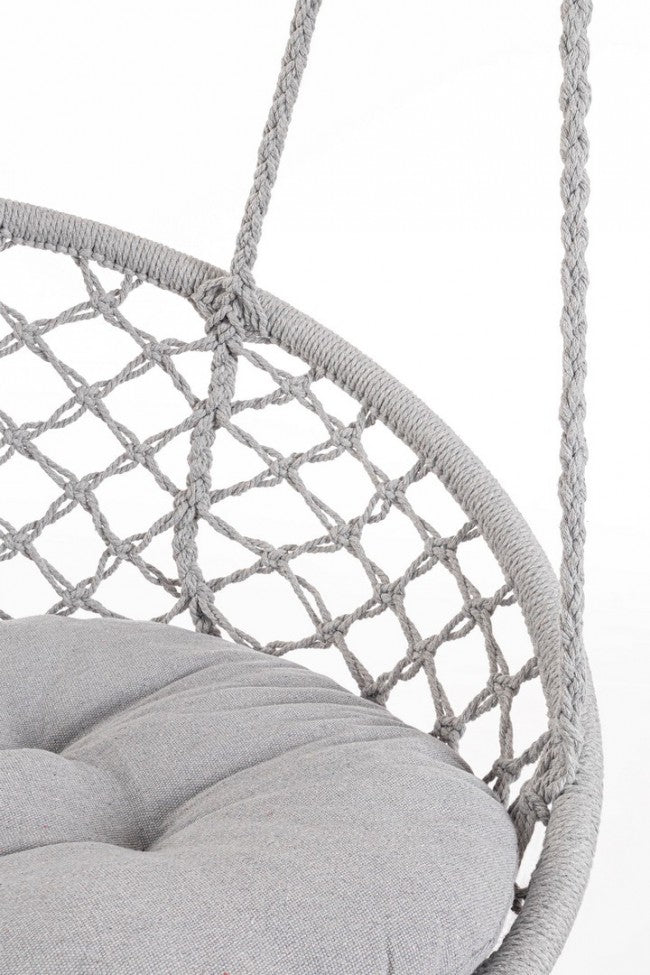 Amaca Pensile in Cotone Grigio Boho da Esterno - MONTANA Colore: Grigio