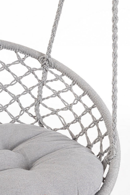 Amaca Pensile in Cotone Grigio Boho da Esterno - MONTANA Colore: Grigio