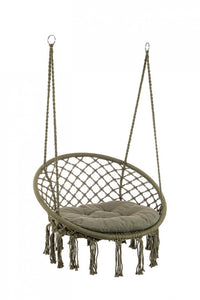 Amaca Pensile in Cotone Grigio Boho da Esterno - MONTANA Colore: Verde