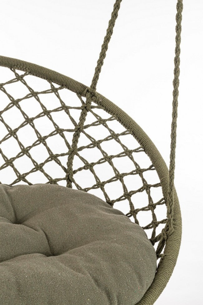 Amaca Pensile in Cotone Grigio Boho da Esterno - MONTANA Colore: Verde