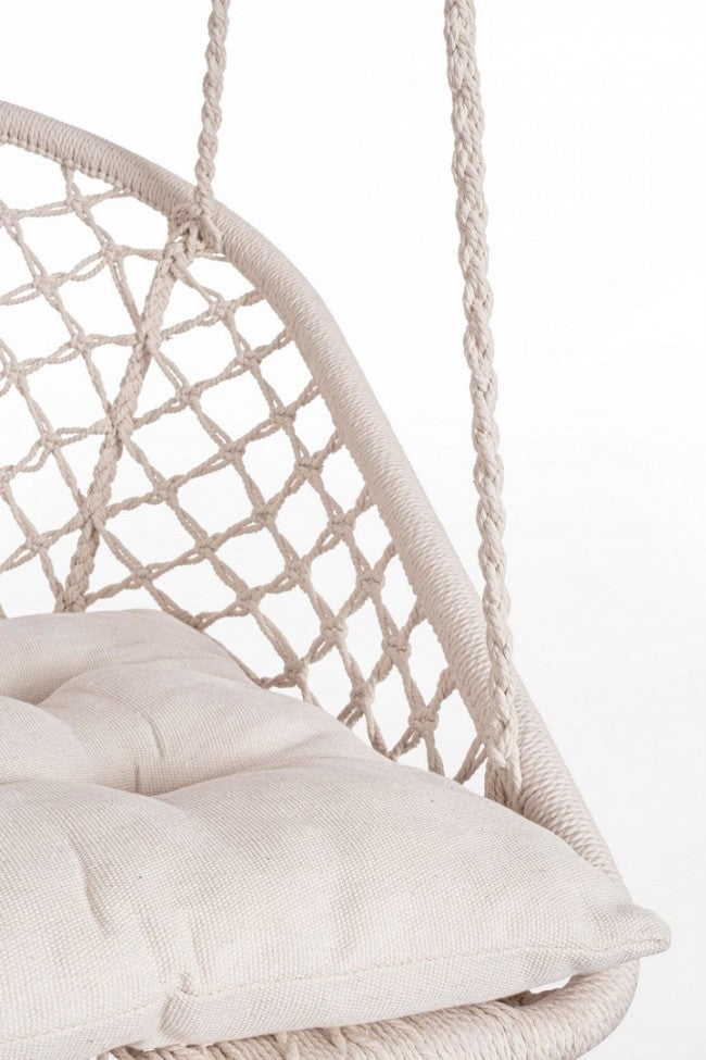 Amaca Pensile in Cotone Bianco Boho da Esterno - MONTANA Colore: Bianco