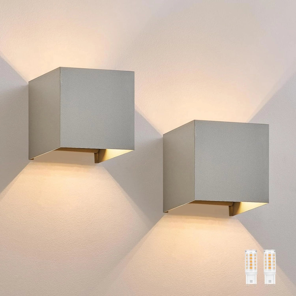 ZMH Lampada da parete a LED per interni 2ER lampada da parete per esterni luce moderna su e giù per il corridoio