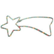 Trade Shop - Stella Cometa Luminosa 130 X 52 Cm Luce Incandescenza Multicolor Per Uso Esterno -
