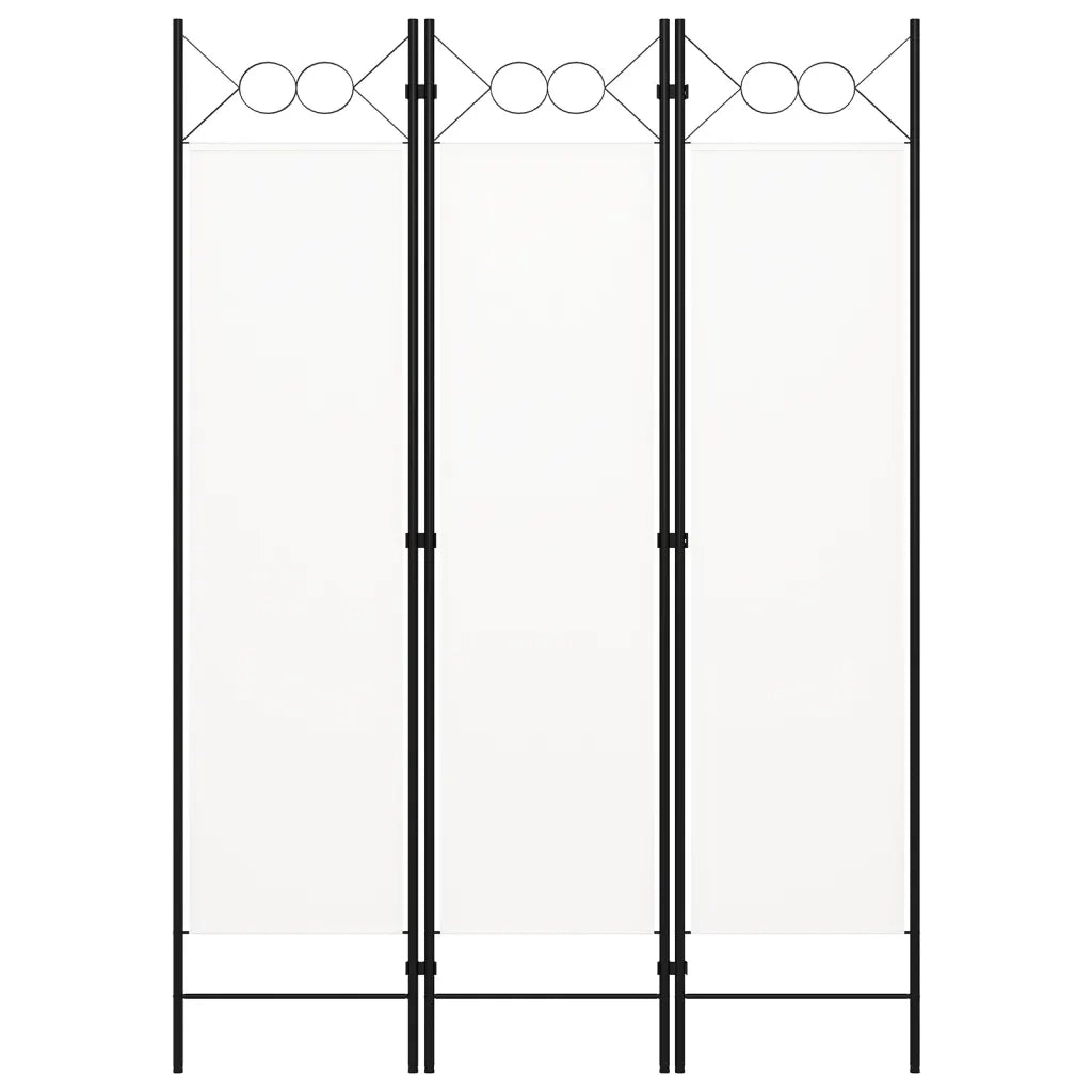 Paravento a 3 Pannelli Bianco 120x180 cm 320699