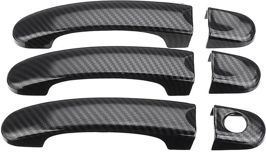 Set di 6 Coperture per Maniglie in Carbon ABS - Eleganti e Protettivi - Adatto per Vans