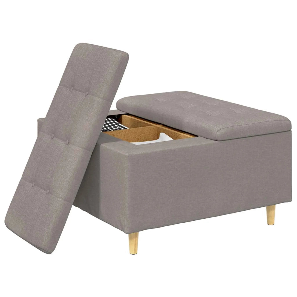 Pouf contenitore con cuscino Talpa 80 x 80 x 45 cm Tessuto