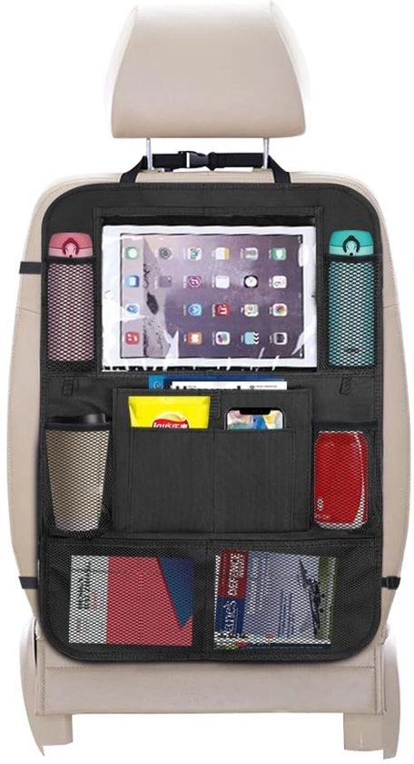 Protezione Sedile Auto Acqua Resistente - Protezione Sedile Auto Posteriore - Protezione Sedile Auto per Bambini - Organizzatore Sedile Auto - Organizzatore Sedile Auto Universale Adattabile - 65 x 46 cm - Organizzatore Sedile Auto