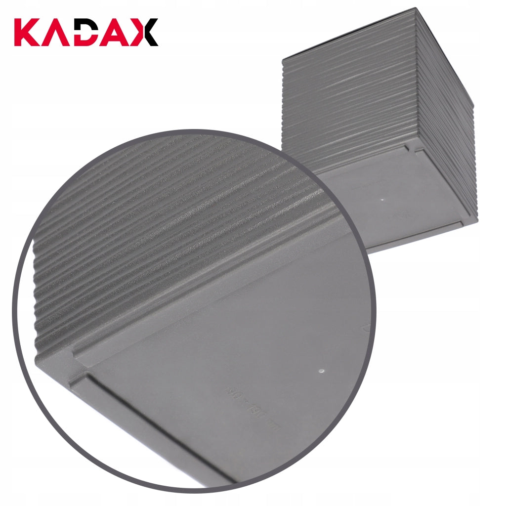 Vaso da fiori KADAX, vaso da fiori, coperchio con inserto, plastica, grigio, 19 cm