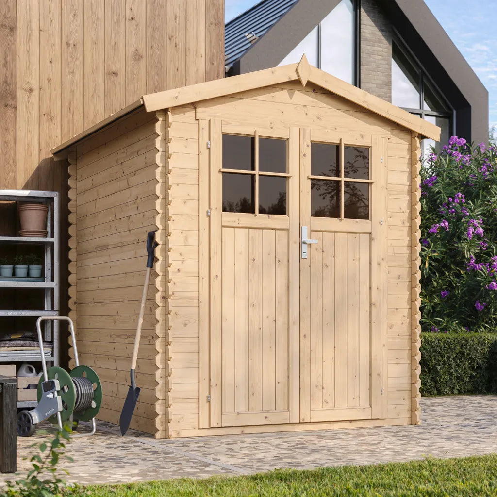 Casetta da Giardino in Legno CON PAVIMENTO TRATTATO - 2,82 m2 - TIMBELA M320F+M320G