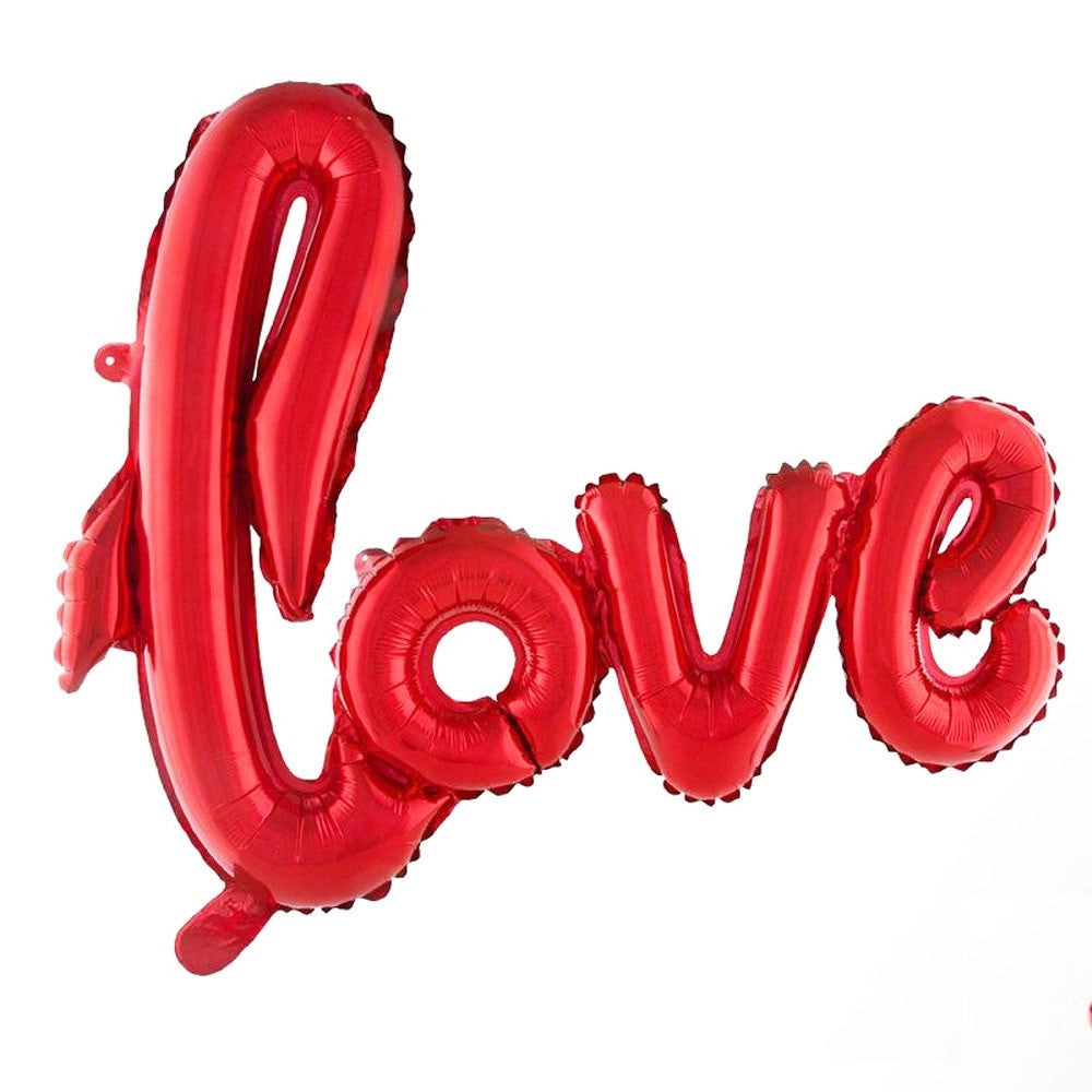 Trade Shop - Palloncini Gonfiabili Scritta Love Grande Romantico San Valentino Sorpresa 70x60 -
