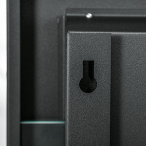 Camino a Bioetanolo da Incasso 90x15x40 cm 2 Bruciatori da 0,85L in Acciaio Inox Nero