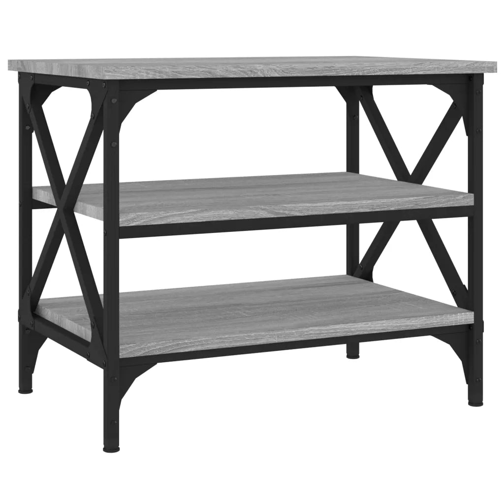 Tavolino Grigio Sonoma 55x38x45 cm in Legno Multistratocod mxl 73476