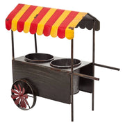 Carrello portafiori in metallo 37,5x21x37h