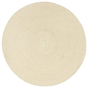 Tovagliette 6 pz Naturale Neutro 38 cm Rotonde in Cotone 133843