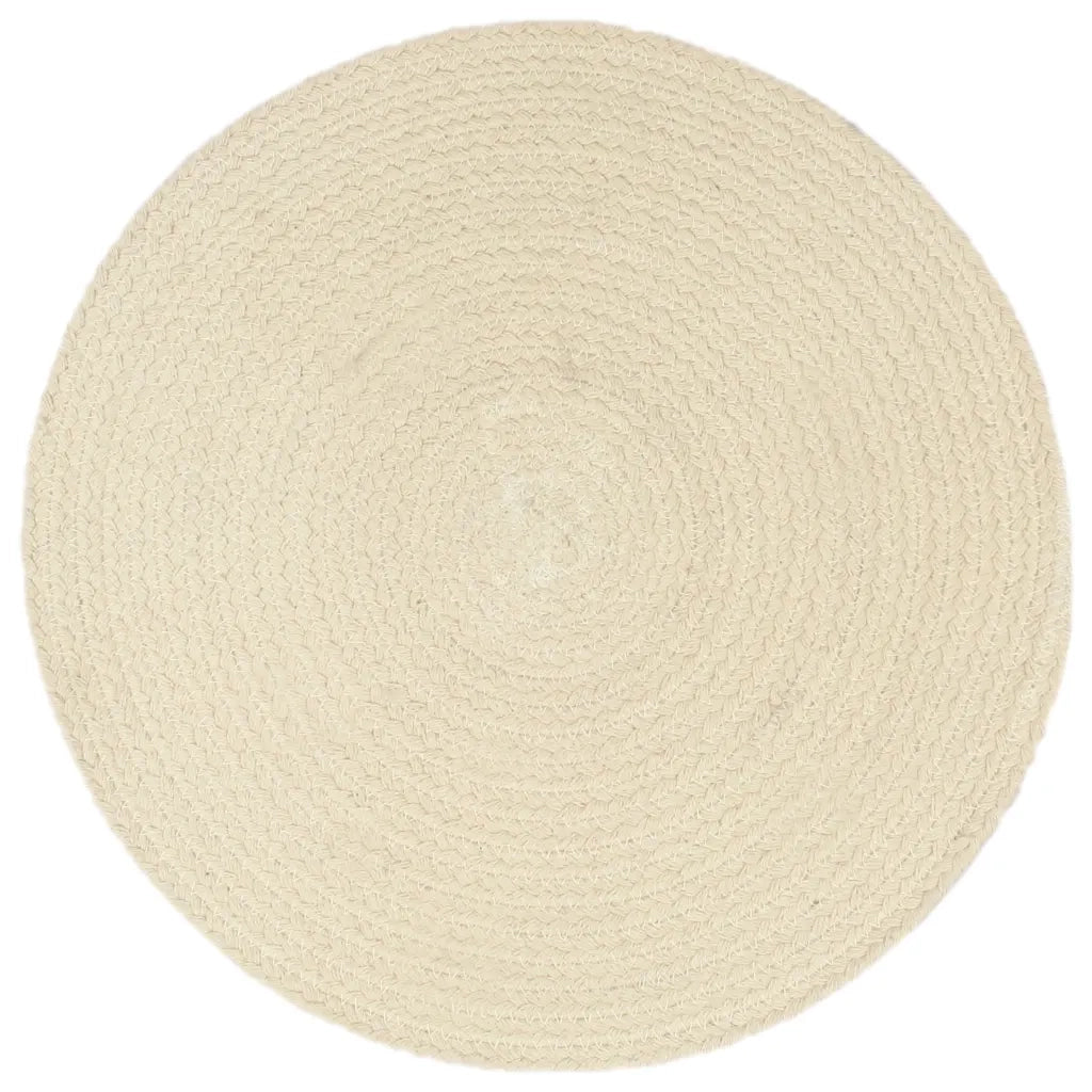 Tovagliette 6 pz Naturale Neutro 38 cm Rotonde in Cotone 133843