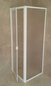 Box doccia acrilico - 2 lati, fisso piu' battente - Misura: 70 x 85 x h185 