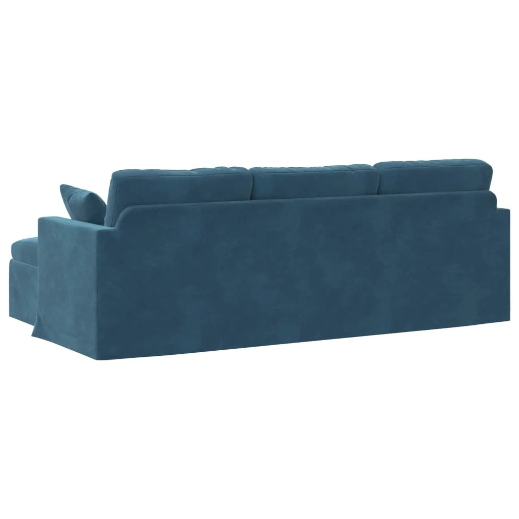 Divano Blu 228 x 134 x 80 cm Velluto 42024475