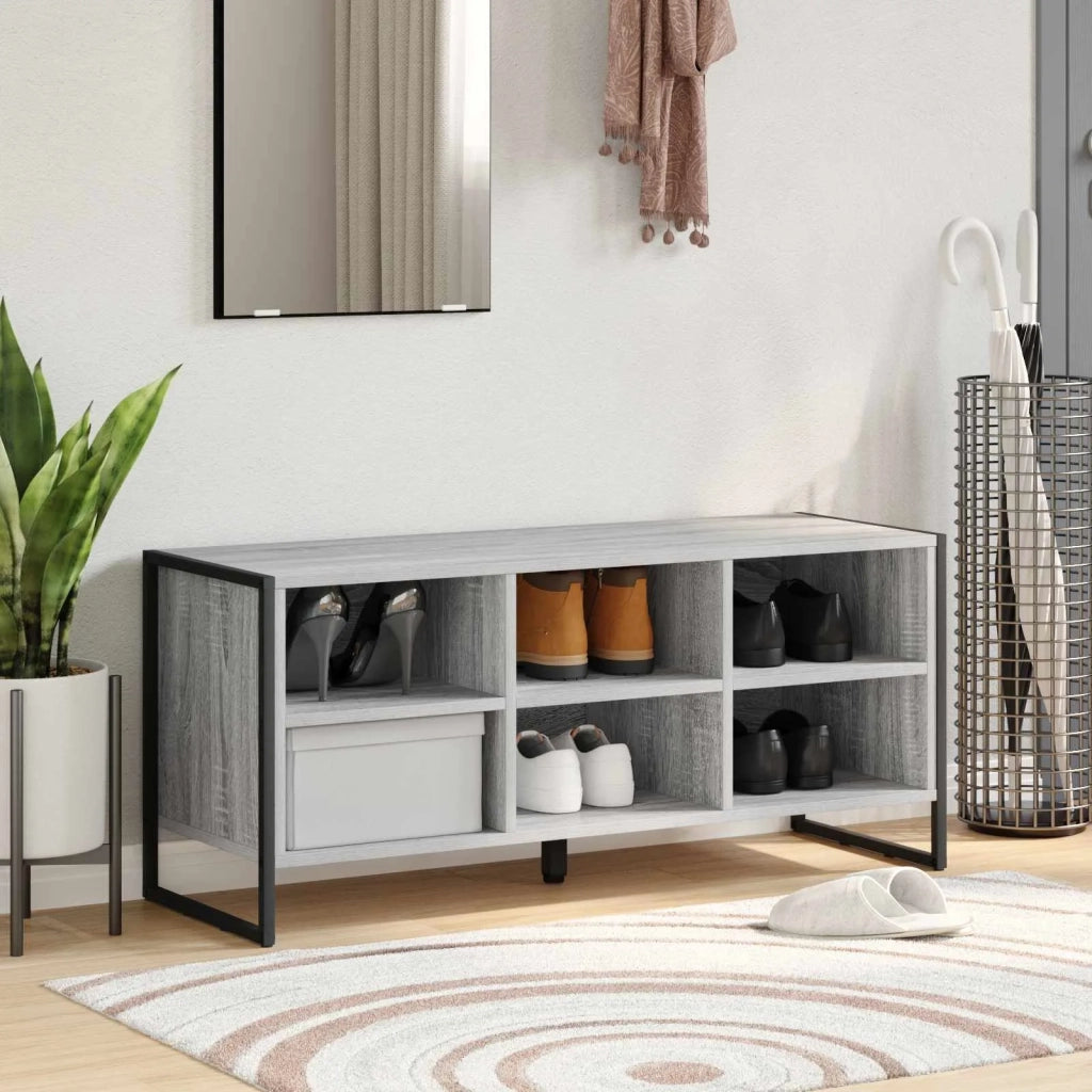Mobile per scarpe Grigio Sonoma 100 x 35 x 44 cm