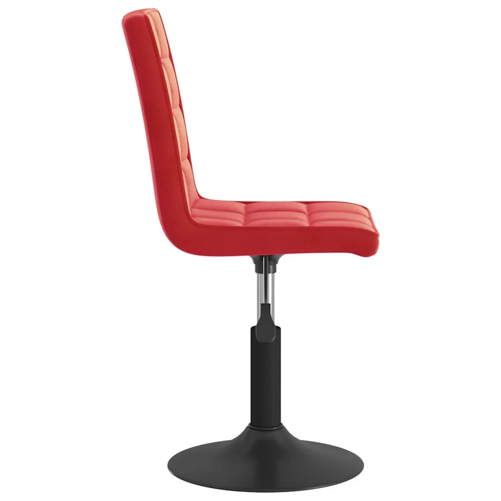 Sedie da Pranzo Girevoli 4 pz Rosso Vino in Velluto 3089295