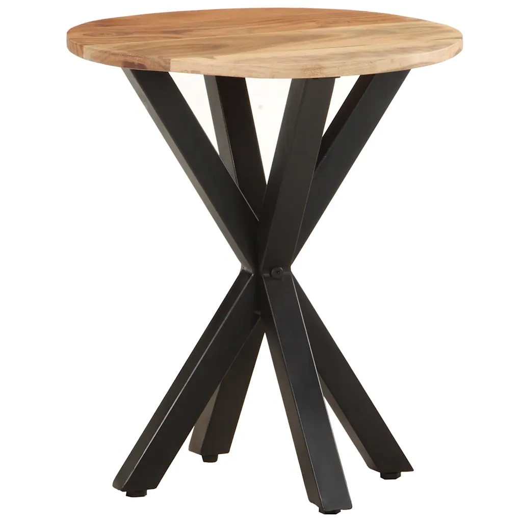 Tavolino di Servizio 48x48x56cm in Legno Massello di Acacia 320657