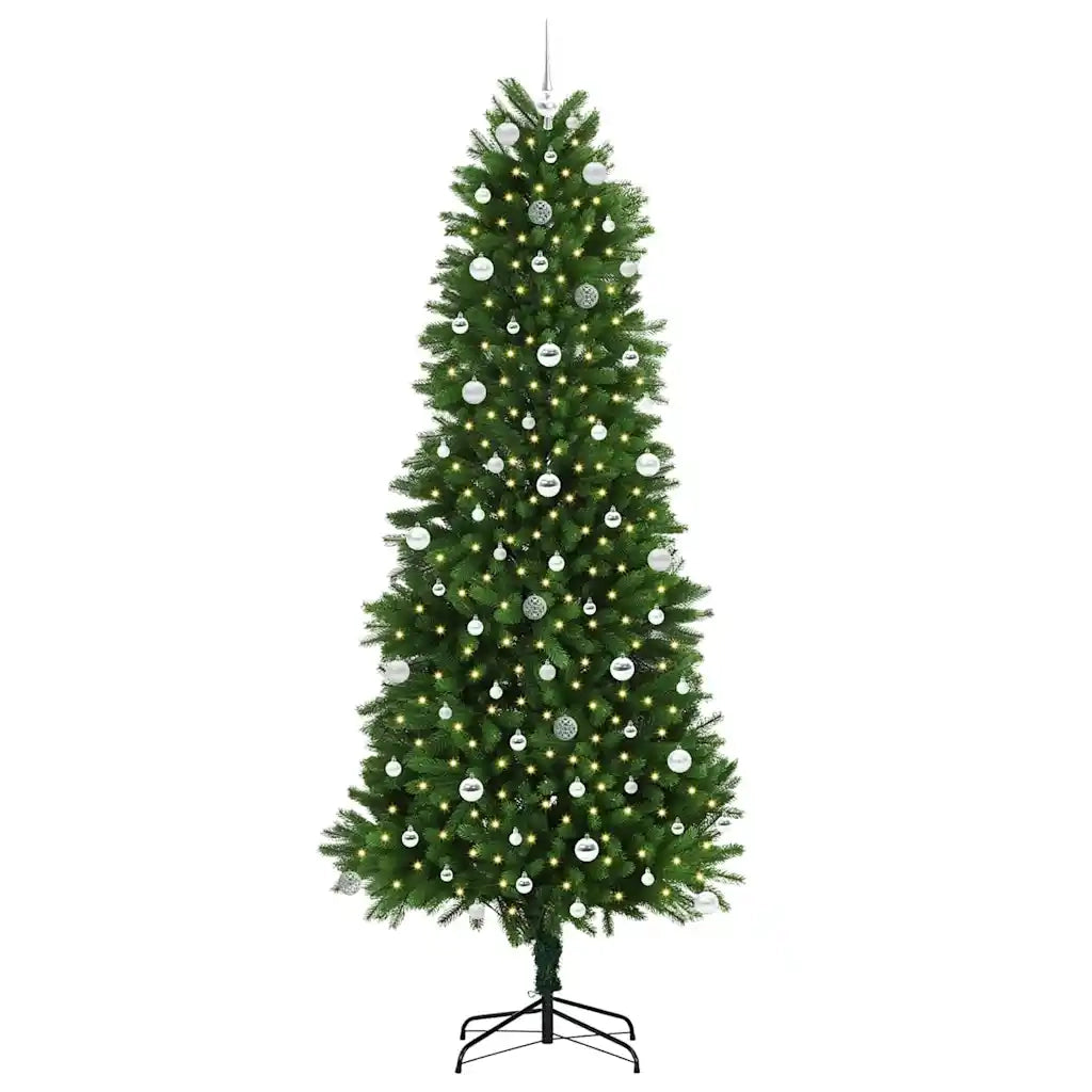 Albero di Natale con 300 LED con supporto Verde 240 cm PE 3396354