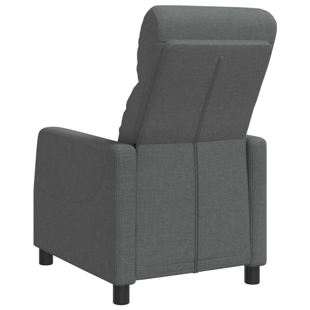 Divano Sedia-Poltrona reclinabile Grigio Scuro Tessuto 919391